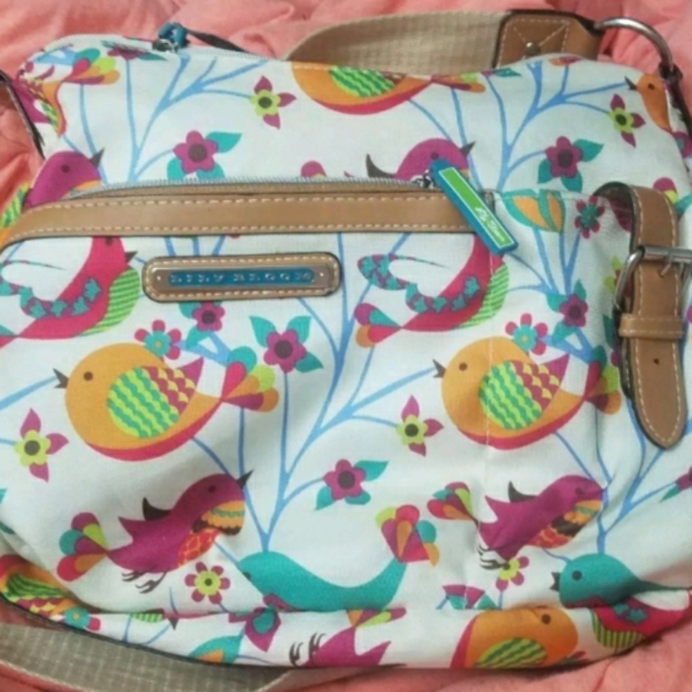 Lily Bloom TWEETY TWIG Large Convertible Hobo Cros